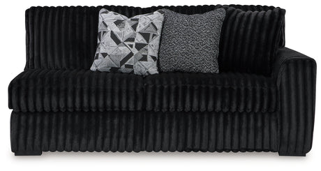 Midnight-Madness Onyx Right-Arm Facing Sofa from Ashley - Luna Furniture