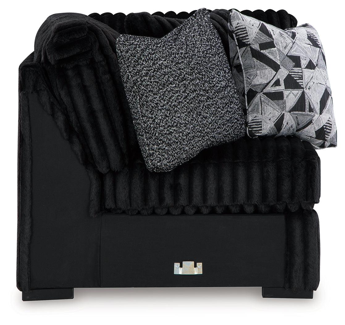 Midnight-Madness Onyx Wedge from Ashley - Luna Furniture