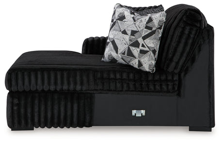 Midnight-Madness Super Chaise and Oversized Chaise from Ashley - Luna Furniture