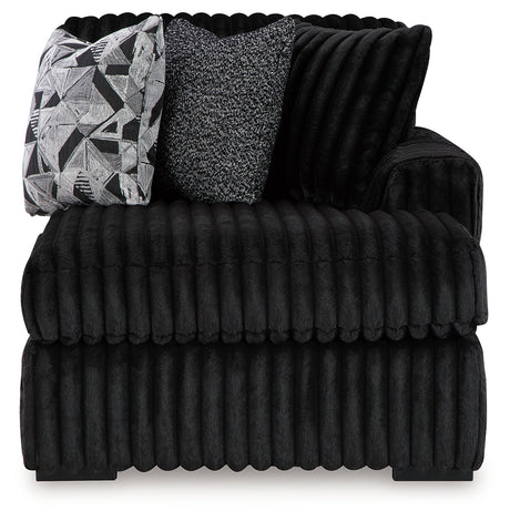 Midnight-Madness Super Chaise and Oversized Chaise from Ashley - Luna Furniture