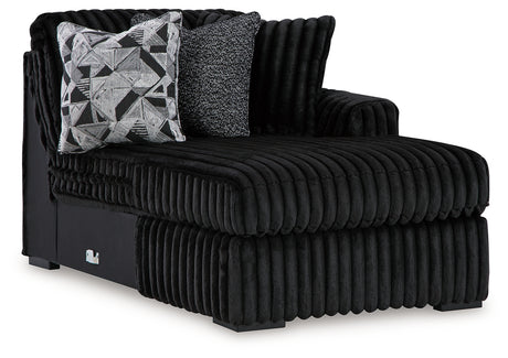 Midnight-Madness Super Chaise and Oversized Chaise from Ashley - Luna Furniture