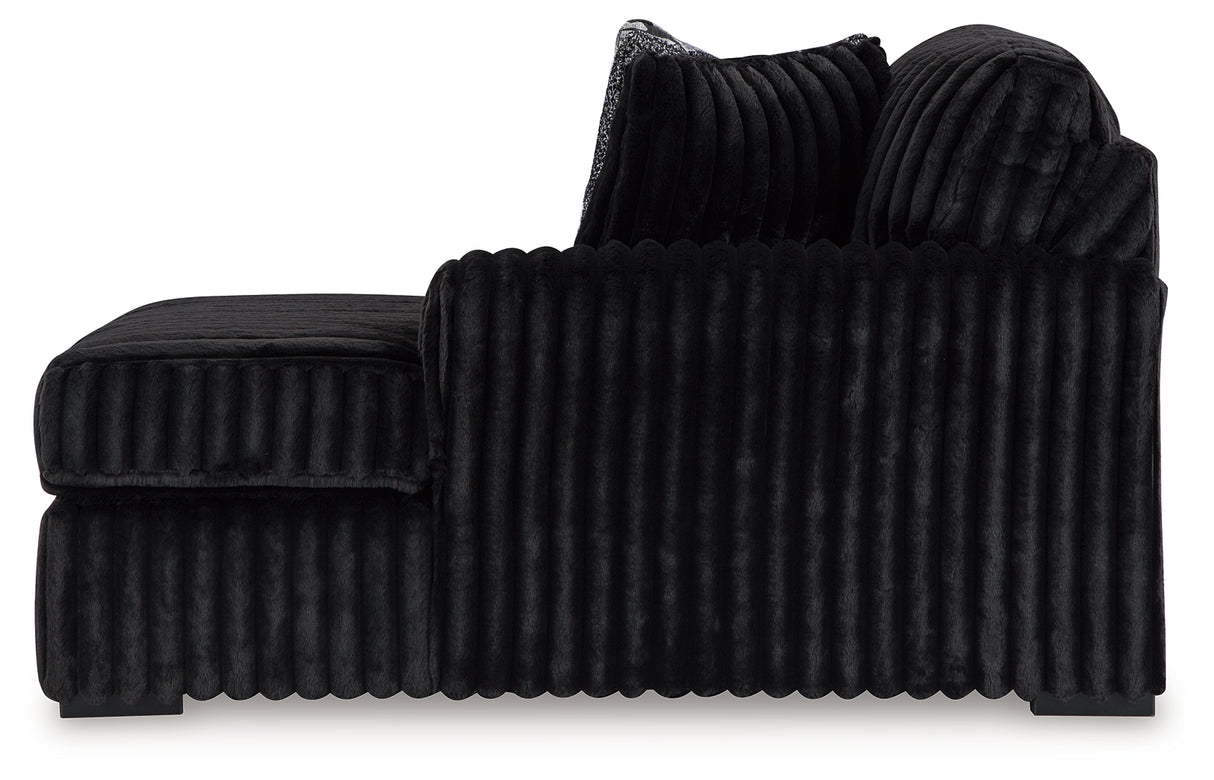 Midnight-Madness Super Chaise and Oversized Chaise from Ashley - Luna Furniture