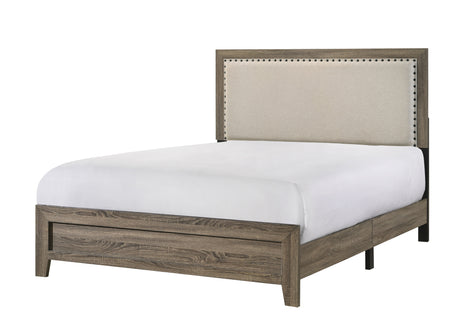 Mille Brownish Gray Upholstered Youth Bedroom Set from Crown Mark - Luna Furniture