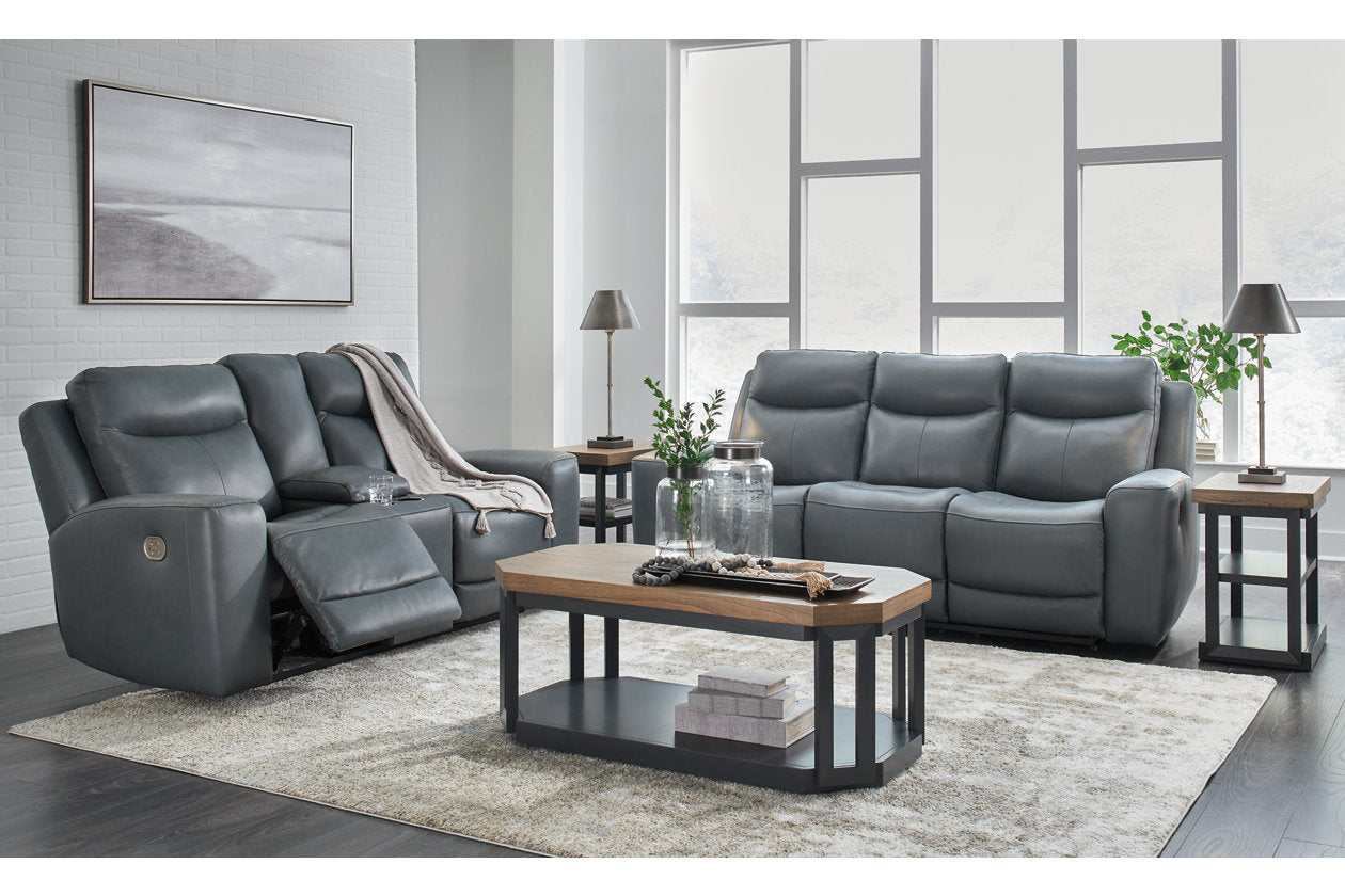 Mindanao Steel Power Reclining Living Room Set – Luna Furniture