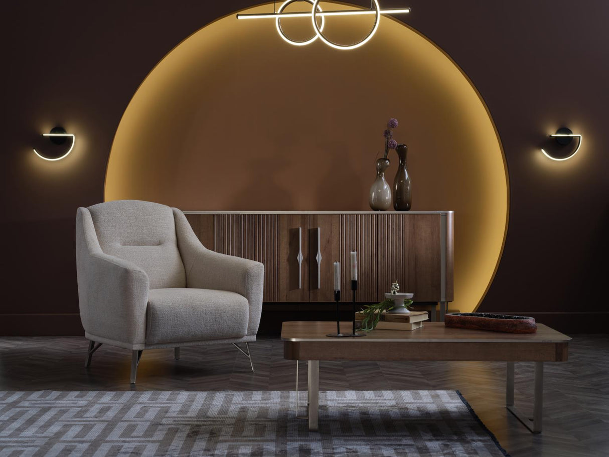 Mirante Beatto Cream Accent Chair from Bellona - Luna Furniture