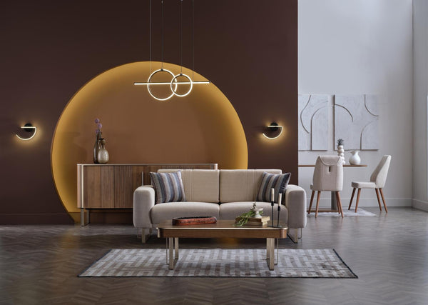 Mirante Beatto Cream Loveseat
