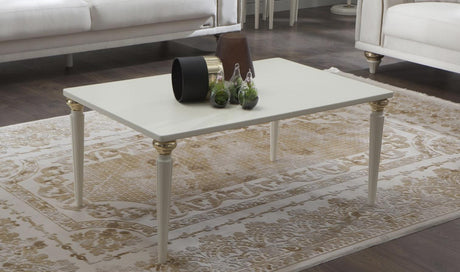Mistral Opak White Coffee Table from Bellona - Luna Furniture
