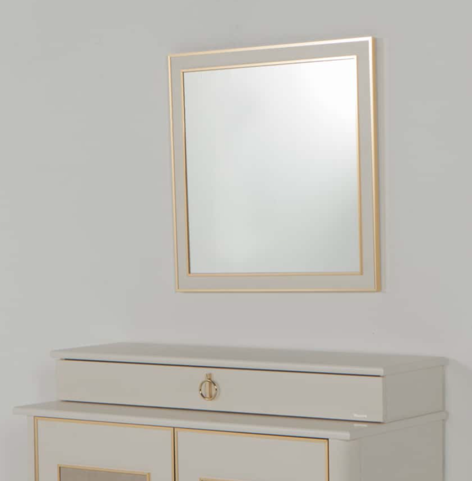 Mistral Opak White Dresser Mirror (Mirror Only) from Bellona - Luna Furniture