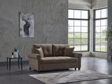Mocca Koopsi Brown Loveseat from Bellona - Luna Furniture