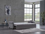 Mocca Koopsi Gray Loveseat from Bellona - Luna Furniture