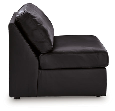ModMax II Black Armless Chair from Ashley - Luna Furniture