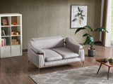 Ahsen Light Gray 3-Piece Living Room Set (Sofa & Loveseat & Chair) from Furnia - Luna Furniture