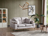 Ahsen Light Gray 3-Piece Living Room Set (Sofa & Loveseat & Chair) from Furnia - Luna Furniture
