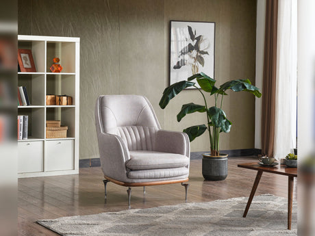 Ahsen Light Gray 3-Piece Living Room Set (Sofa & Loveseat & Chair) from Furnia - Luna Furniture