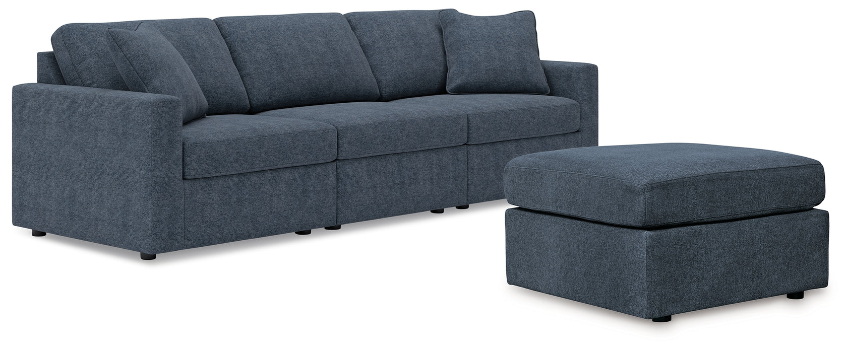 Modmax 3-Piece Sectional with Ottoman in Ink from Ashley - Luna Furniture