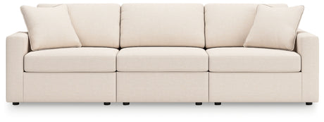 Modmax 3-Piece Sectional with Ottoman in Oyster from Ashley - Luna Furniture