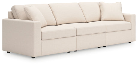 Modmax 3-Piece Sectional with Ottoman in Oyster from Ashley - Luna Furniture