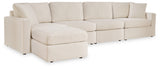 Modmax 4-Piece Sectional with Ottoman in Oyster from Ashley - Luna Furniture