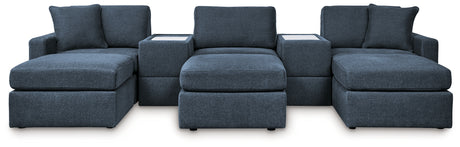Modmax 5-Piece Sectional with Ottoman in Ink from Ashley - Luna Furniture