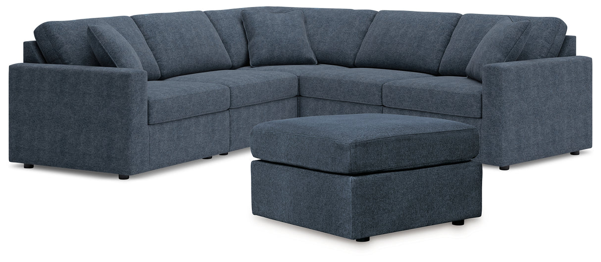 Modmax 5-Piece Sectional with Ottoman in Ink from Ashley - Luna Furniture
