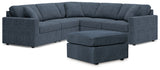 Modmax 5-Piece Sectional with Ottoman in Ink from Ashley - Luna Furniture