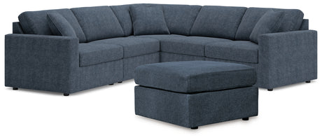 Modmax 5-Piece Sectional with Ottoman in Ink from Ashley - Luna Furniture