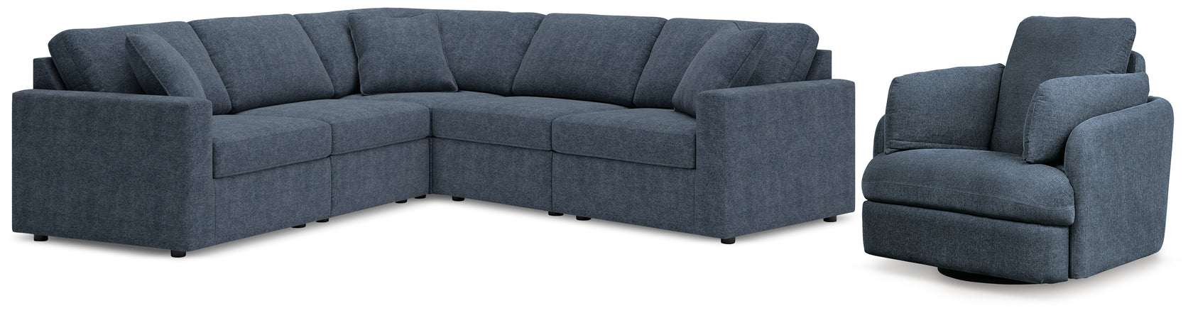 Modmax 5-Piece Sectional with Recliner in Ink from Ashley - Luna Furniture