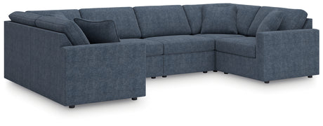 Modmax 6-Piece Sectional with Ottoman in Ink from Ashley - Luna Furniture