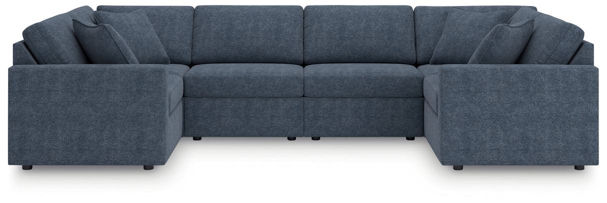 Modmax 6-Piece Sectional with Ottoman in Ink from Ashley - Luna Furniture