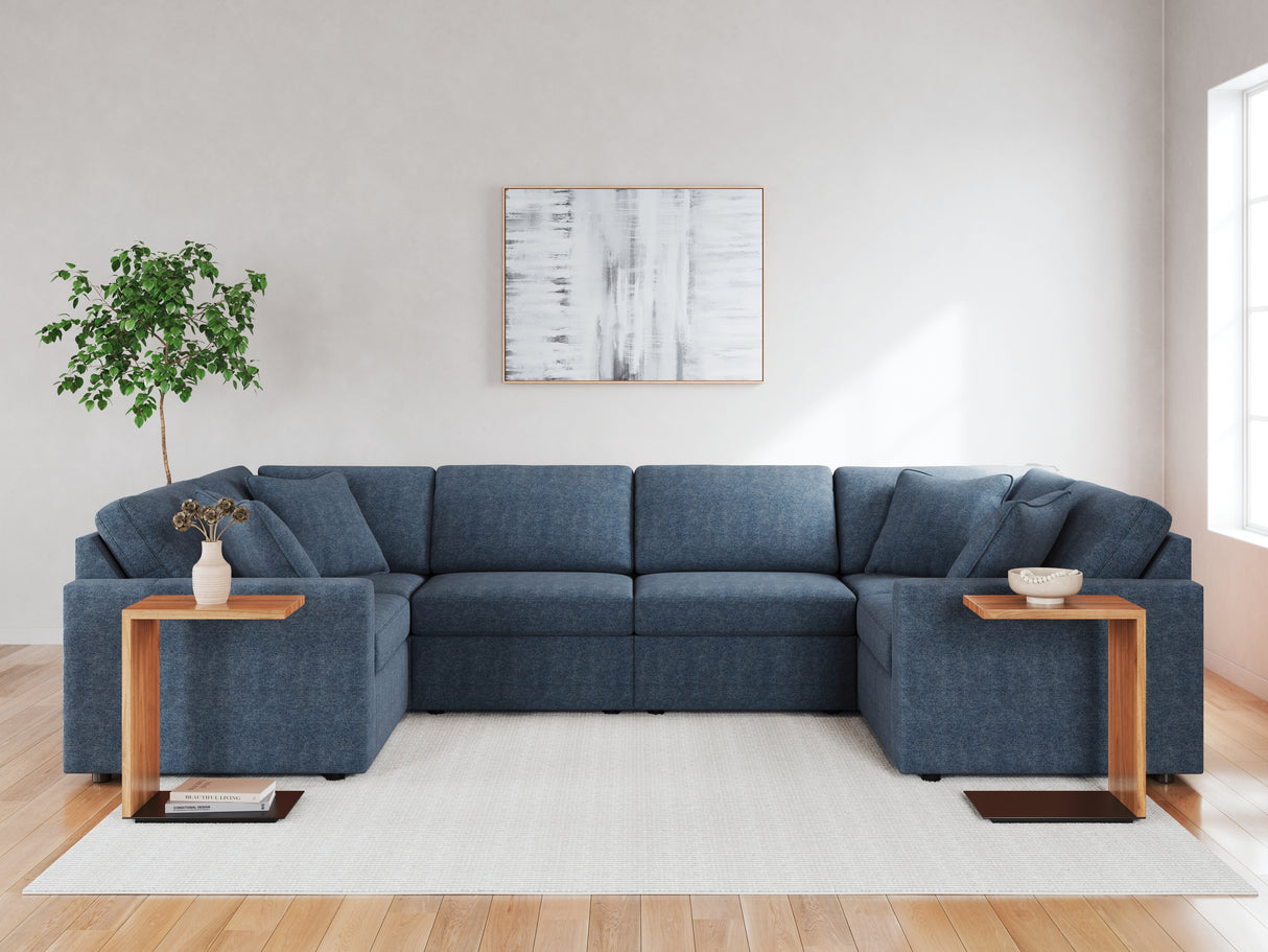 Modmax 6-Piece Sectional with Ottoman in Ink from Ashley - Luna Furniture