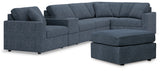Modmax 6-Piece Sectional with Ottoman in Ink from Ashley - Luna Furniture