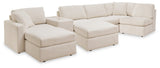 Modmax 6-Piece Sectional with Ottoman in Oyster from Ashley - Luna Furniture