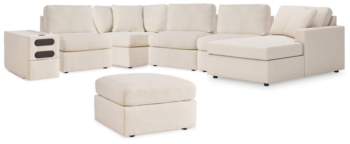 Modmax 6-Piece Sectional with Ottoman in Oyster from Ashley - Luna Furniture