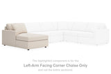 Modmax 6-Piece Sectional with Ottoman in Oyster from Ashley - Luna Furniture
