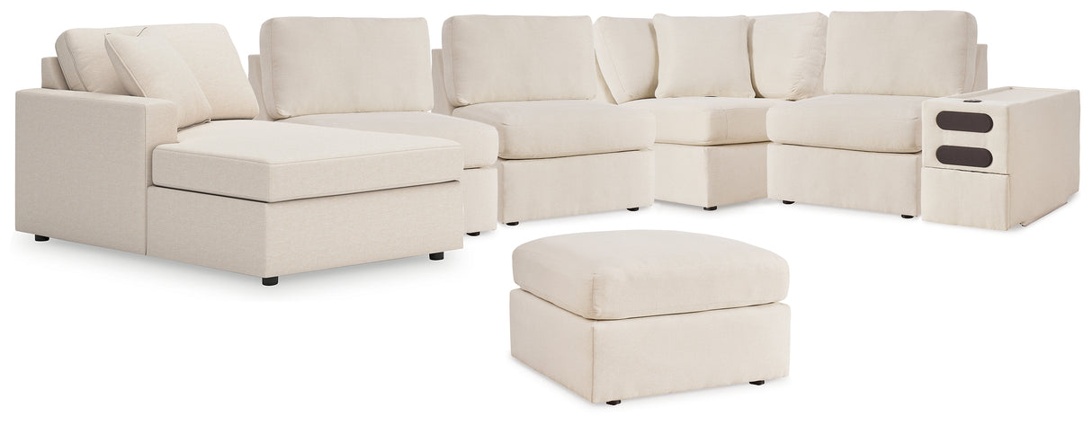 Modmax 6-Piece Sectional with Ottoman in Oyster from Ashley Furniture - Luna Furniture