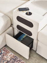 Modmax 6-Piece Sectional with Ottoman in Oyster from Ashley Furniture - Luna Furniture