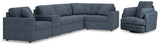 Modmax 6-Piece Sectional with Recliner in Ink from Ashley - Luna Furniture