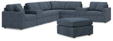 Modmax 8-Piece Sectional with Ottoman in Ink from Ashley - Luna Furniture