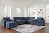 Modmax 8-Piece Sectional with Ottoman in Ink from Ashley - Luna Furniture