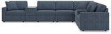 Modmax 8-Piece Sectional with Ottoman in Ink from Ashley - Luna Furniture