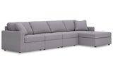 Modmax Granite 4-Piece Sectional with Chaise from Ashley - Luna Furniture