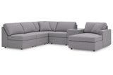 Modmax Granite 6-Piece Sectional with Chaise from Ashley - Luna Furniture