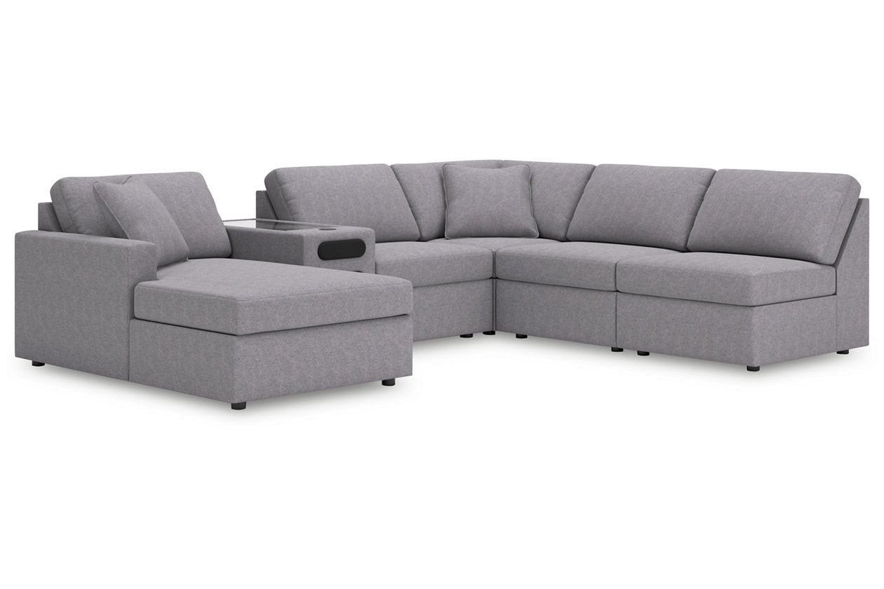 Modmax Granite 6-Piece Sectional with Chaise from Ashley - Luna Furniture