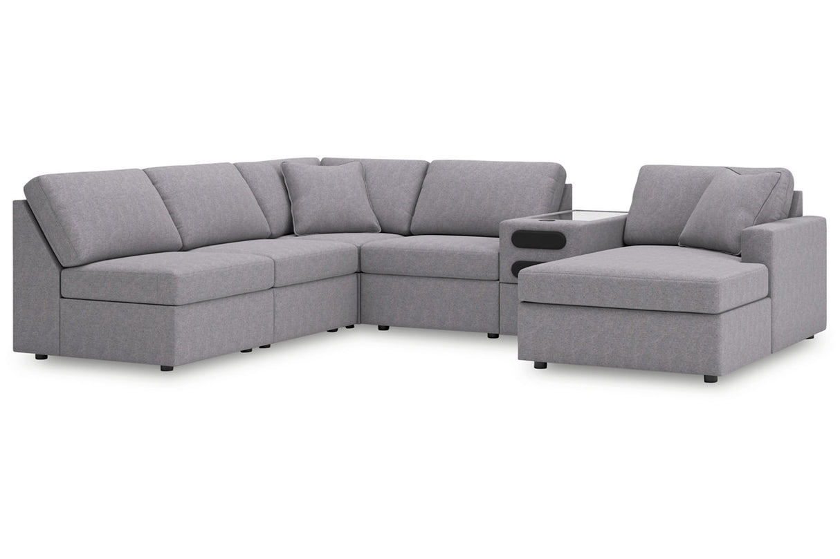 Modmax Granite 6-Piece Sectional with Chaise from Ashley - Luna Furniture
