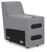 Modmax II Salt and Pepper Console with Audio System from Ashley - Luna Furniture