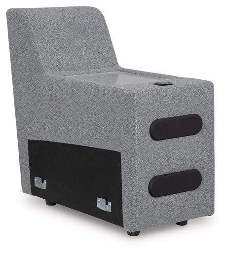 Modmax II Salt and Pepper Console with Audio System from Ashley - Luna Furniture