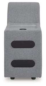 Modmax II Salt and Pepper Console with Audio System from Ashley - Luna Furniture