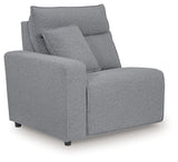 Modmax II Salt and Pepper Left-Arm Facing Power Recliner from Ashley - Luna Furniture