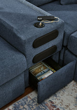 Modmax Ink 7-Piece Sectional with Audio Console from Ashley - Luna Furniture
