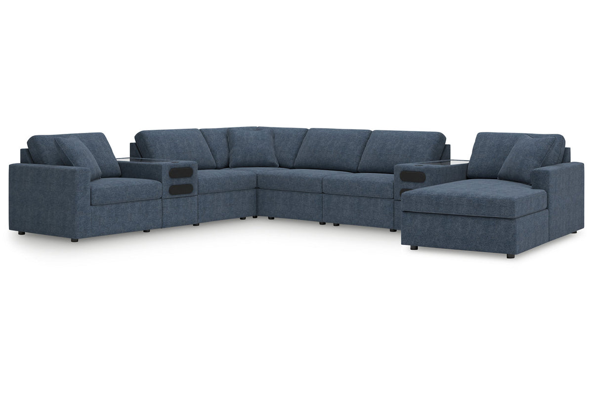Ashley Modmax Ink 8-Piece Sectional with Audio System and Chaise – Luna ...